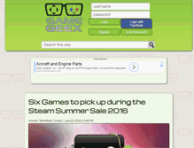 Tablet Screenshot of gamegeex.blogomancer.com